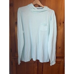 Free Fly Bamboo Lightweight Hoodie Men's XL Blue Breathable Sun Pullover Stretch